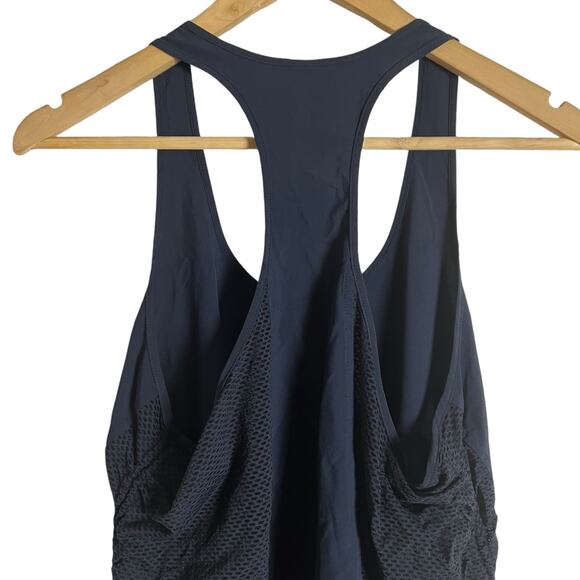 Athleta Drawstring Cinch Sides Racerback Sleeveless Athletic Tank Top Size M - Picture 6 of 8